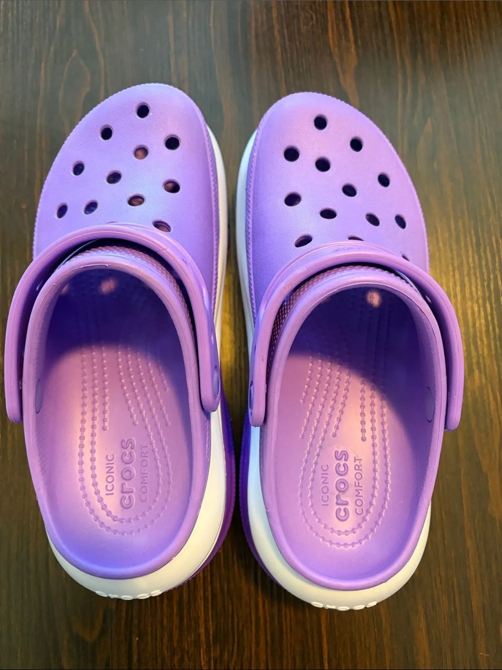 CROCS Mega Crush Clogs Purple Platform Women’s Size 8/Men’s size 6